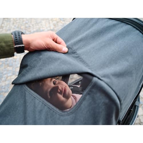 Baby Jogger Bike Trailer - Compatible with City Prix Jogging Stroller, All-Wheel Suspension & Front-Wheel Swivel for Smooth Rides, Seatback and Under-Seat Storage, and Mesh Covering