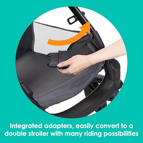 Baby Trend Morph Single to Double Modular Stroller, Dash Grey
