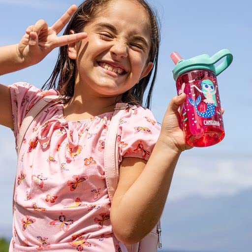 CamelBak eddy+ 14oz Kids Water Bottle with Tritan Renew – Straw Top, Leak-Proof When Closed