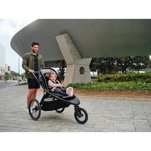 Baby Jogger Bike Trailer - Compatible with City Prix Jogging Stroller, All-Wheel Suspension & Front-Wheel Swivel for Smooth Rides, Seatback and Under-Seat Storage, and Mesh Covering