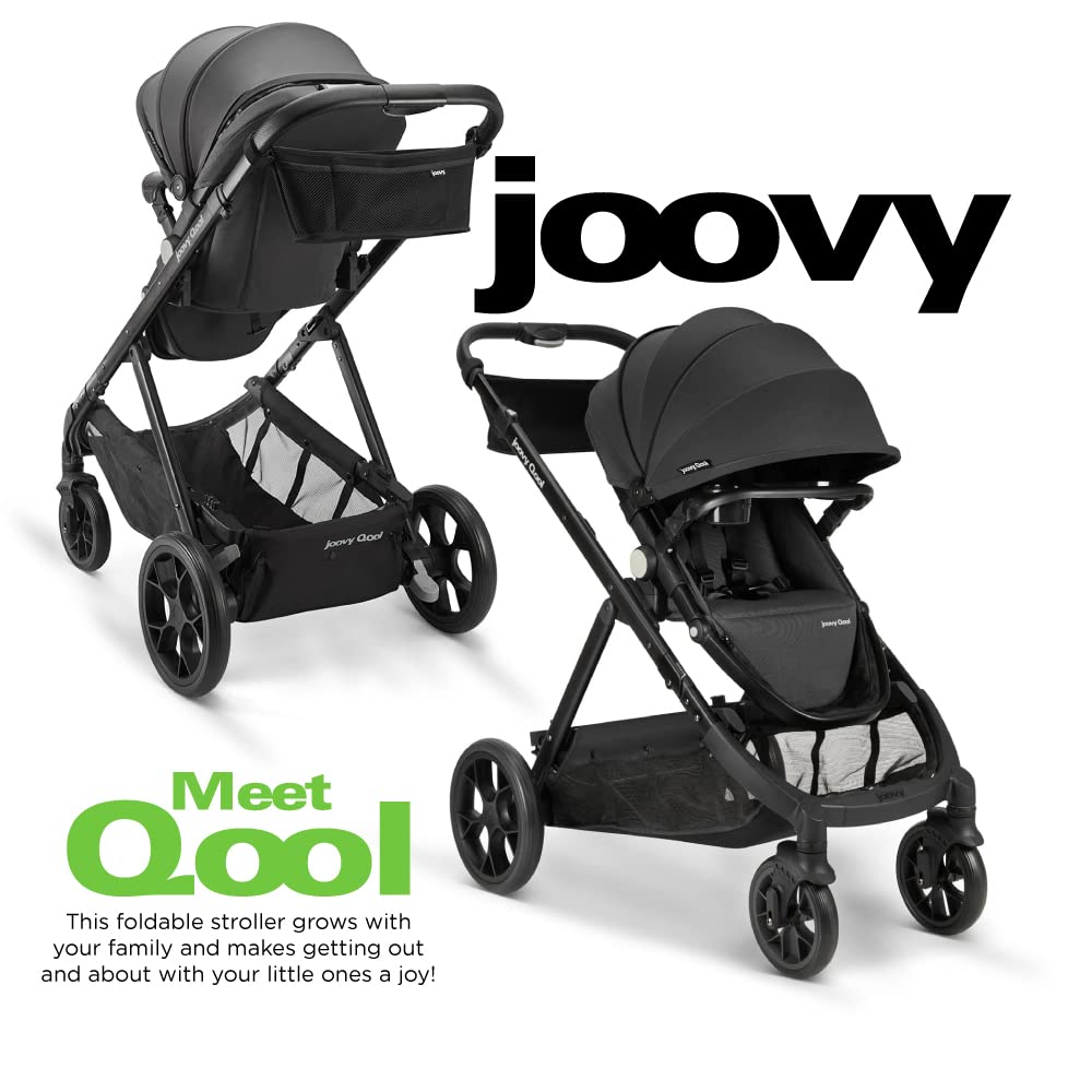 New Joovy Qool Customizable Modular Stroller - Single Double Triple Configurations, Jet