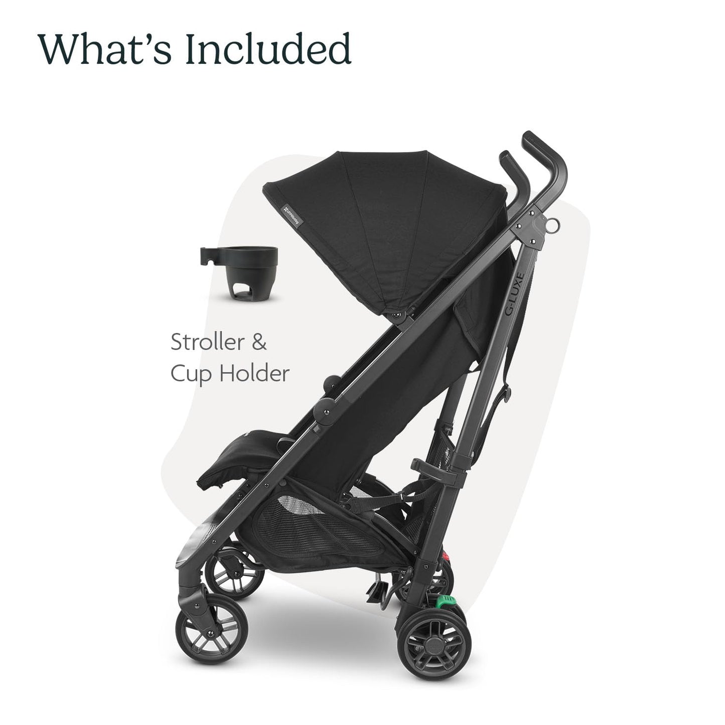 UPPAbaby G-Luxe Umbrella Stroller/Lightweight Design for Easy Travel/One-Step Fold + Recline/XL Basket + Canopy/Cup Holder Included/Jake (Charcoal/Carbon)