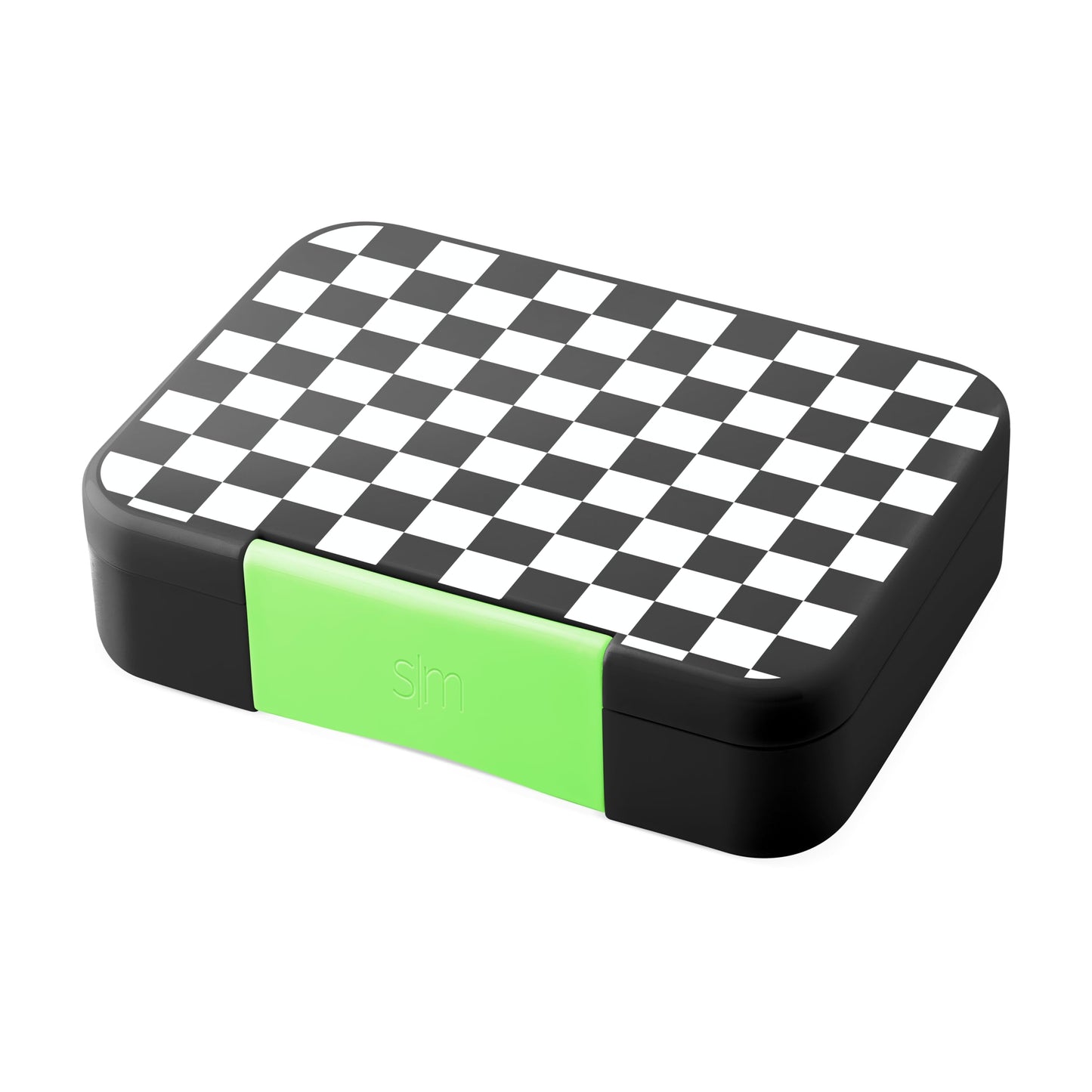 Simple Modern Bento Lunch Box for Kids | BPA Free, Leakproof, Dishwasher Safe | Lunch Container for Girls and Boys, Toddlers | Porter Collection | 5 Compartments | Black and White Checkmate