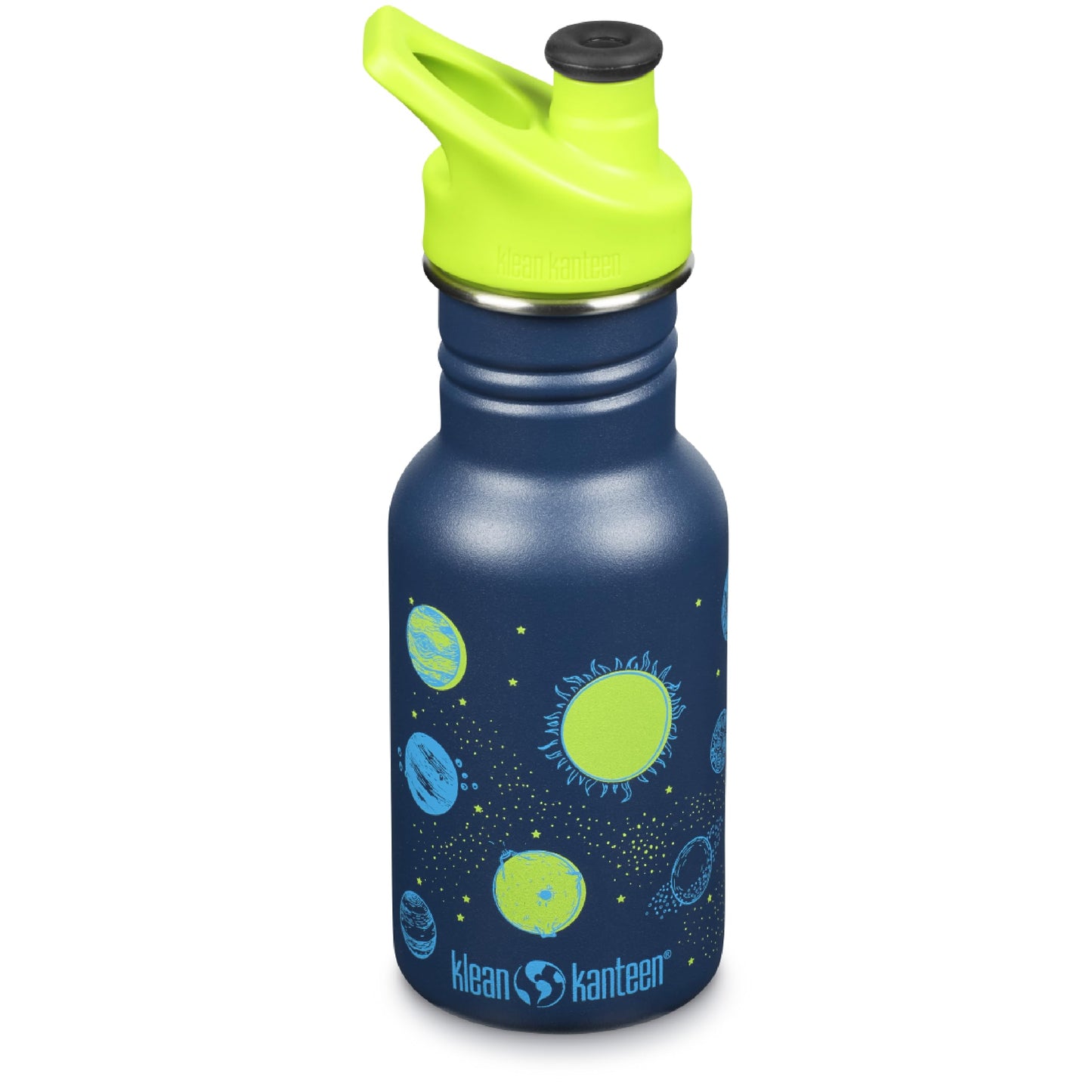 Klean Kanteen Classic Kid's Water Bottle with Sport Cap - Durable Stainless Steel Water Bottle for Children 4+ - Dishwasher-Safe & BPA-Free, 12 oz