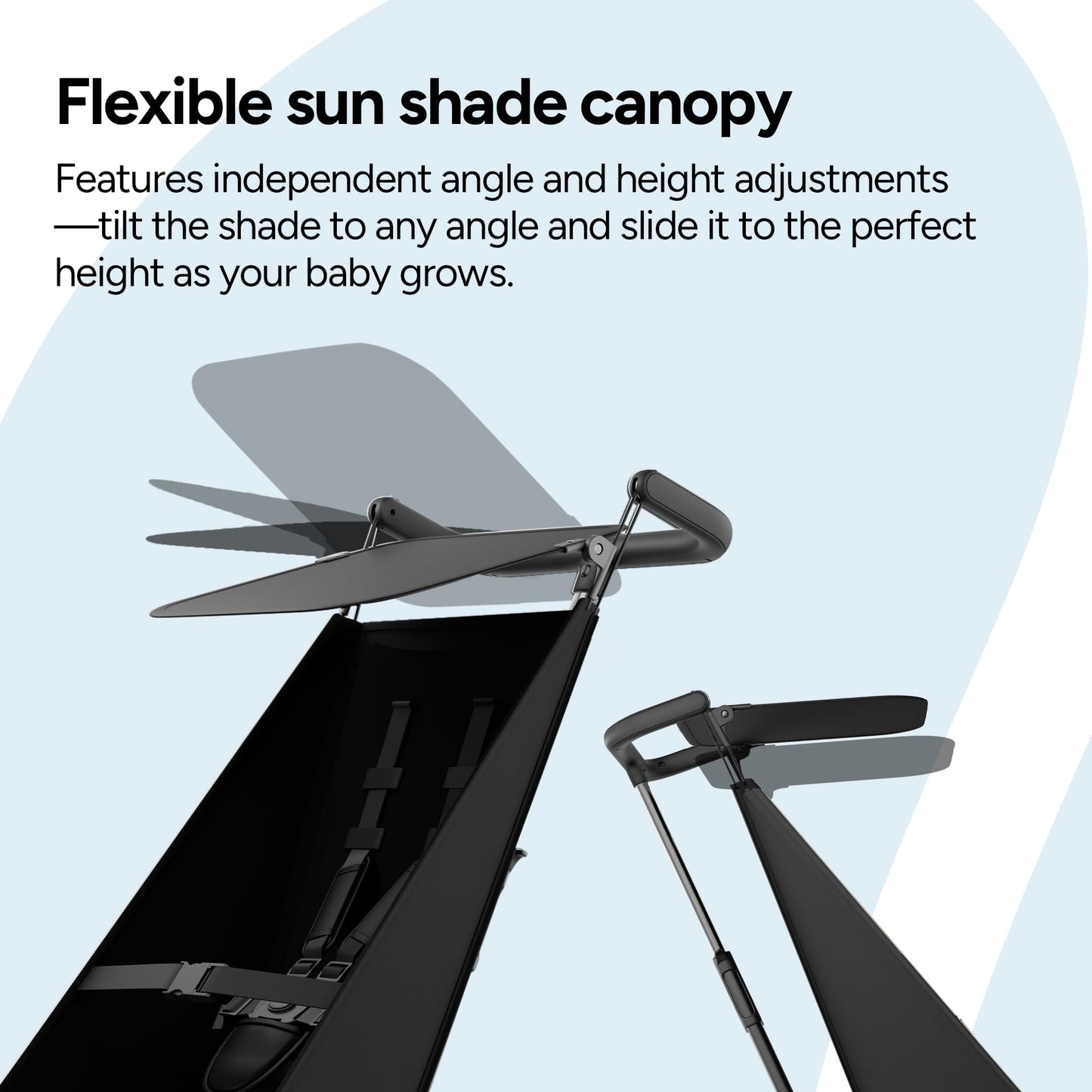 Mompush Jeto Lightweight Travel Stroller – 9.8 lbs Ultra-Compact, One-Hand Fold, Airplane Cabin Approved, All-Terrain Wheels, Smooth Ride for Toddlers, Perfect for Travel & Daily Use