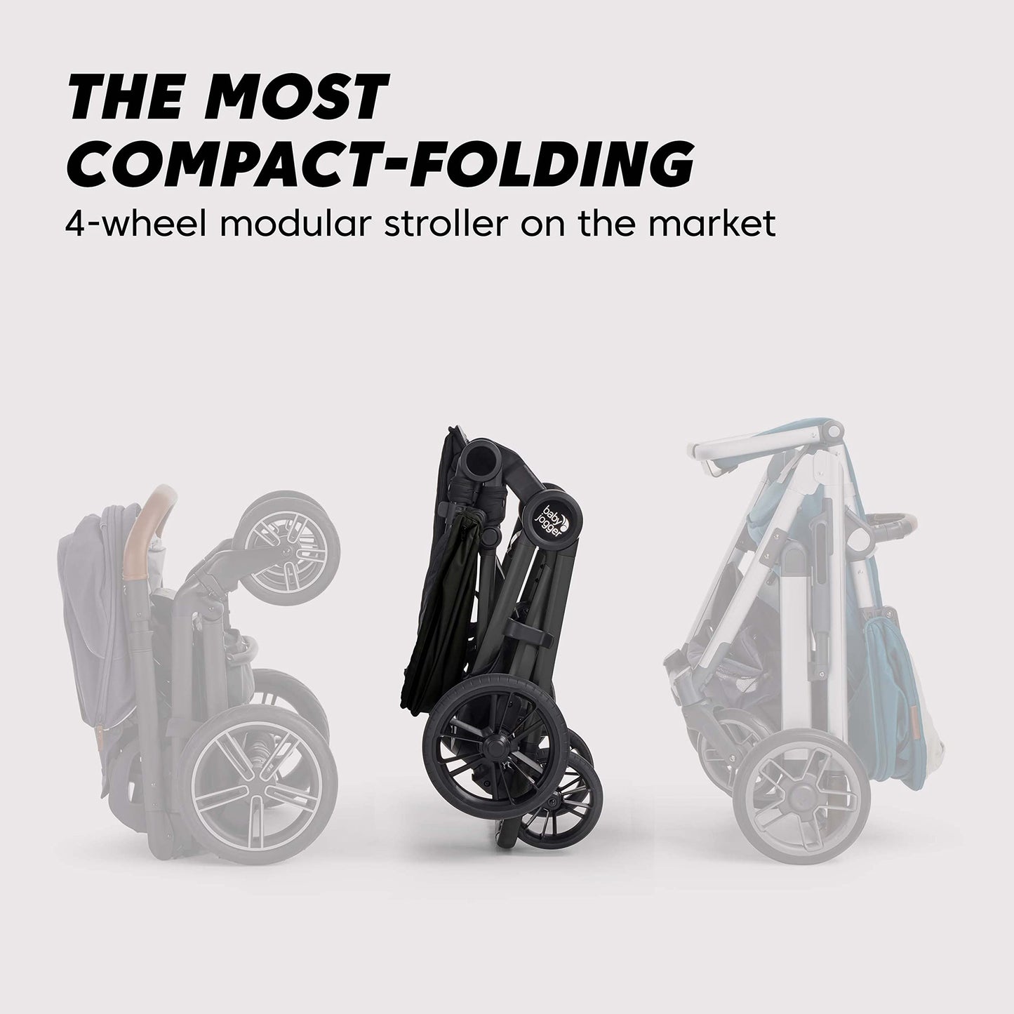 Baby Jogger City Sights Stroller - Convertible Stroller with Compact Fold Dark Slate
