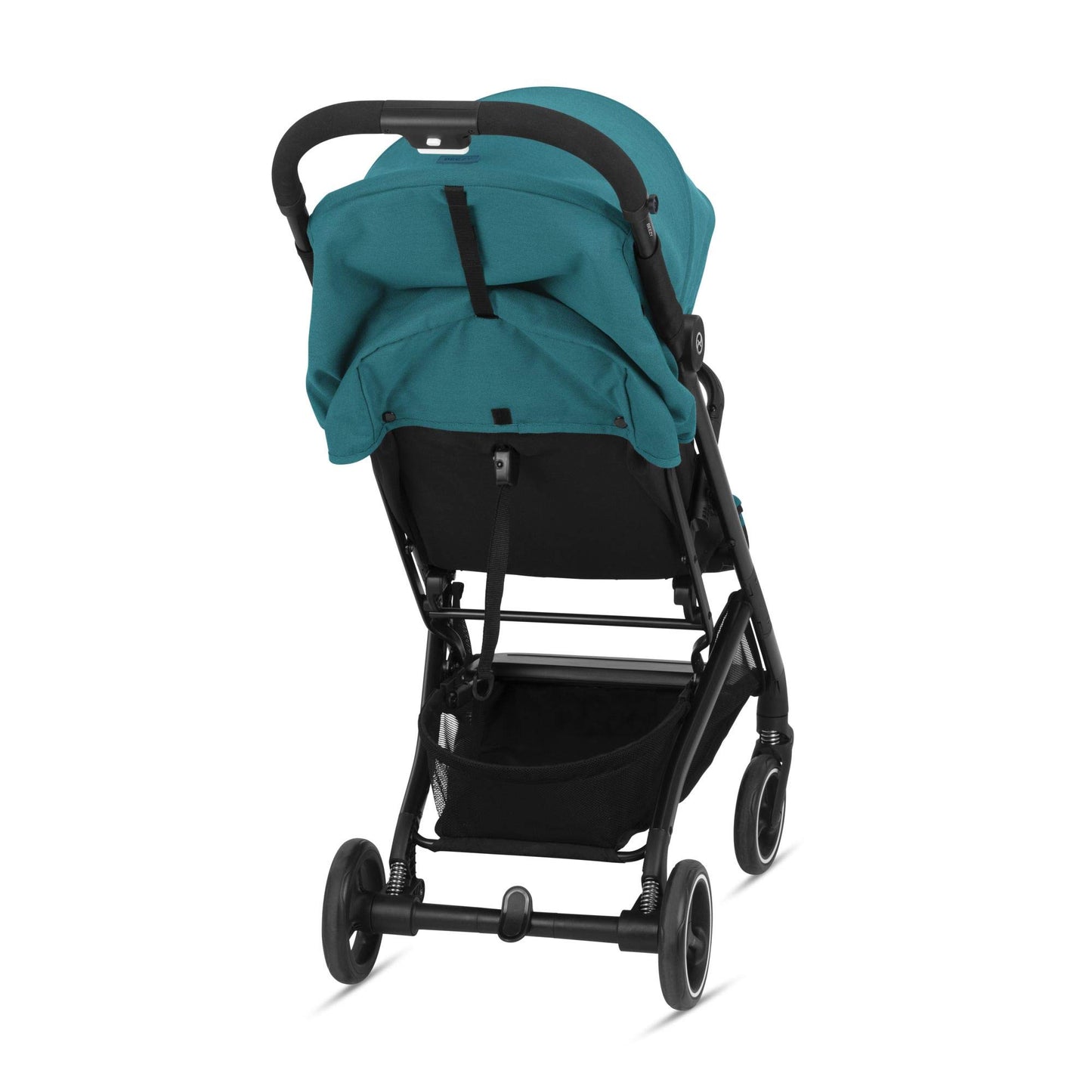 CYBEX Beezy Stroller, Lightweight Baby Stroller, Compact Fold, Compatible with All CYBEX Infant Seats, Stands for Storage, Easy to Carry, Multiple Recline Positions, Travel Stroller, River Blue