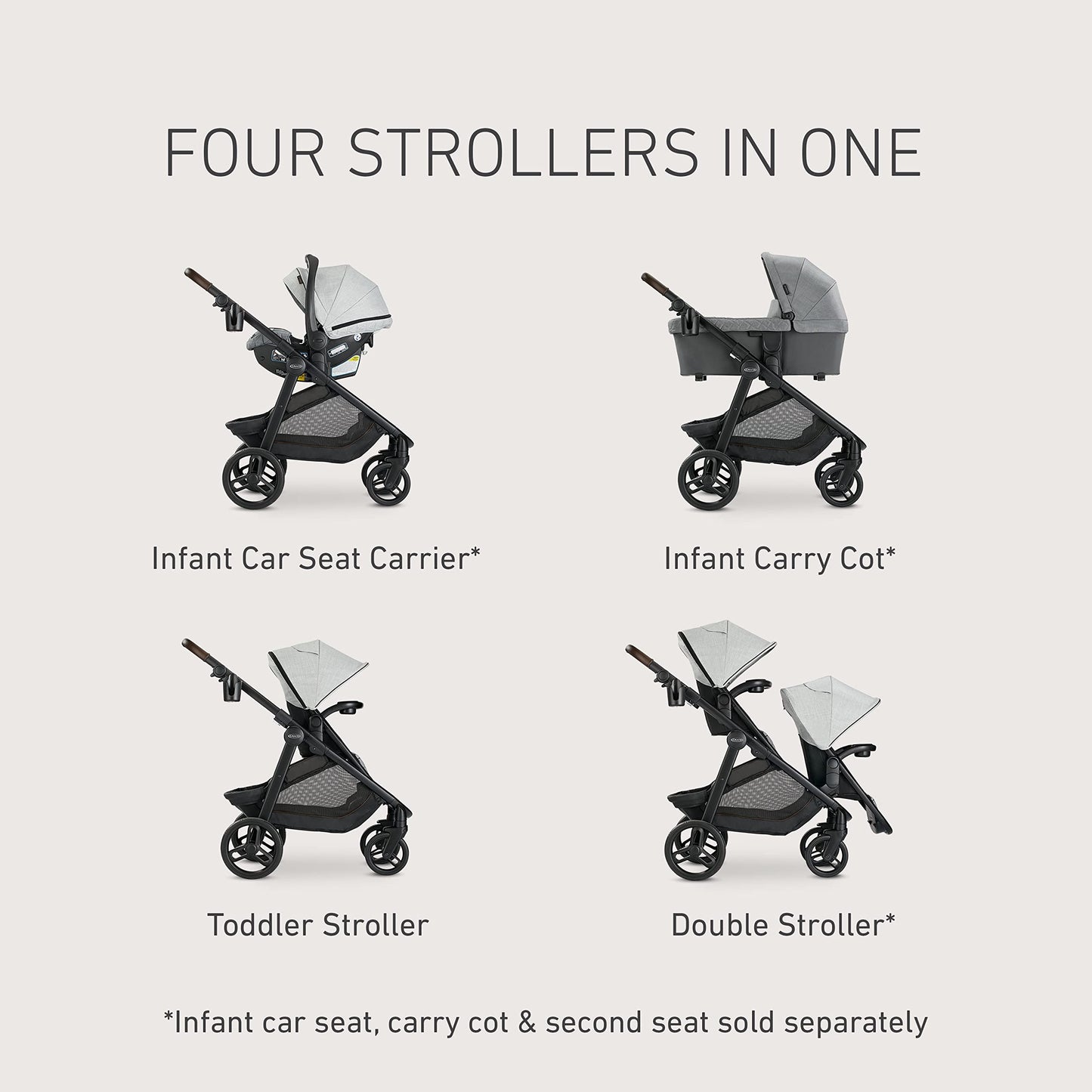 Graco® Premier Modes™ Nest2Grow™ 4-in-1 Stroller
