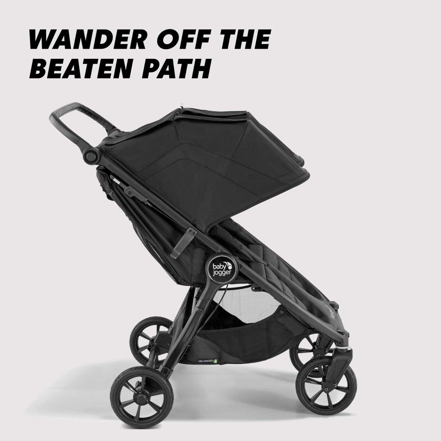 Baby Jogger City Mini GT2 All-Terrain Double Stroller Jet Black Perfect for Newborn and Toddler Compatible with Britax Cybex Graco and Maxi Cosi Infant Car Seats