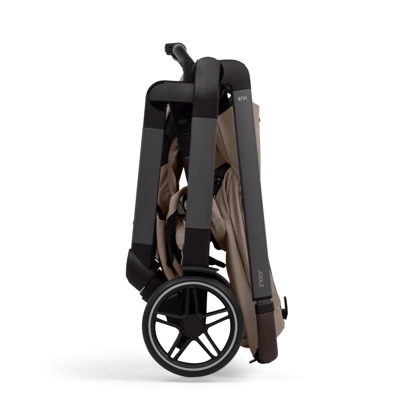 Joolz Hub2 Compact Baby Stroller for City Use (Below 20lbs) - Full-Size Single-to-Double System with Reversible Toddler Seat, One-Hand Fold, XL Basket, All-Terrain Wheels, UPF50+ Canopy - Sandy Taupe