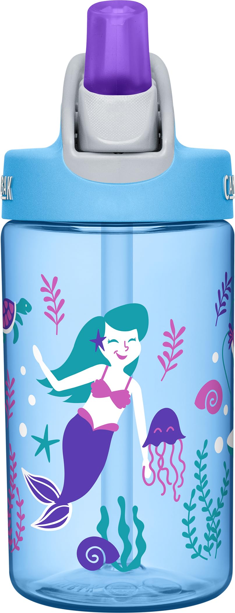 CamelBak Eddy Kids Big Bite Valve Straw Water Bottle, 12oz