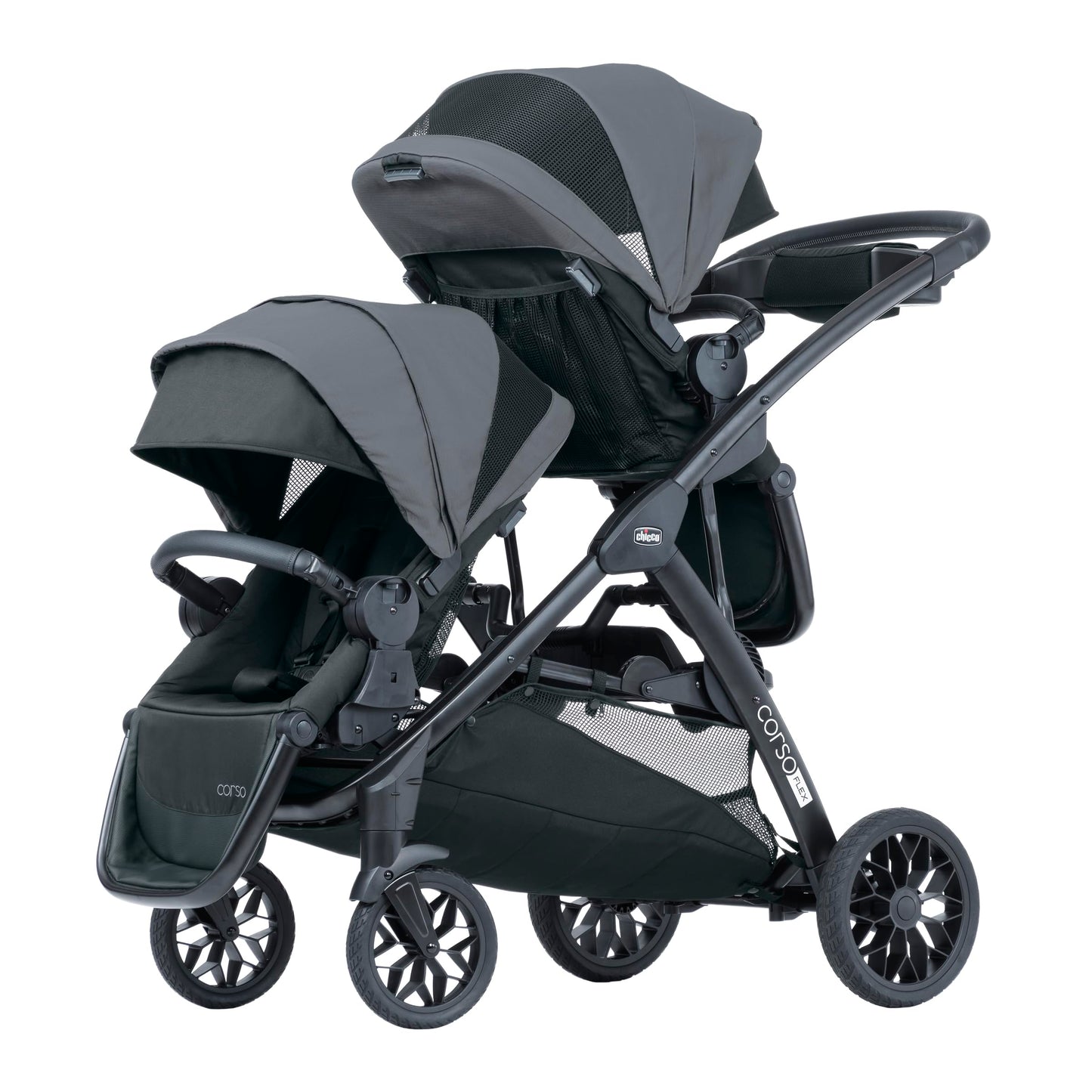 Chicco Corso Flex Convertible Stroller - Legend | Black