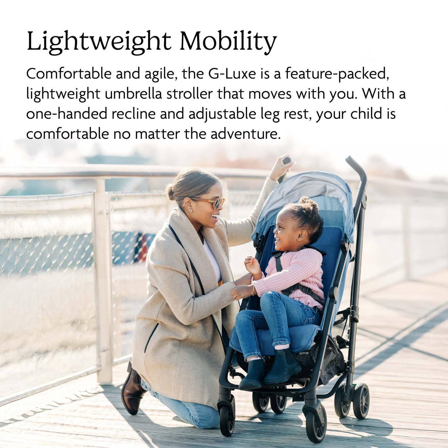 UPPAbaby G-Luxe Umbrella Stroller/Lightweight Design for Easy Travel/One-Step Fold + Recline/XL Basket + Canopy/Cup Holder Included/Jake (Charcoal/Carbon)