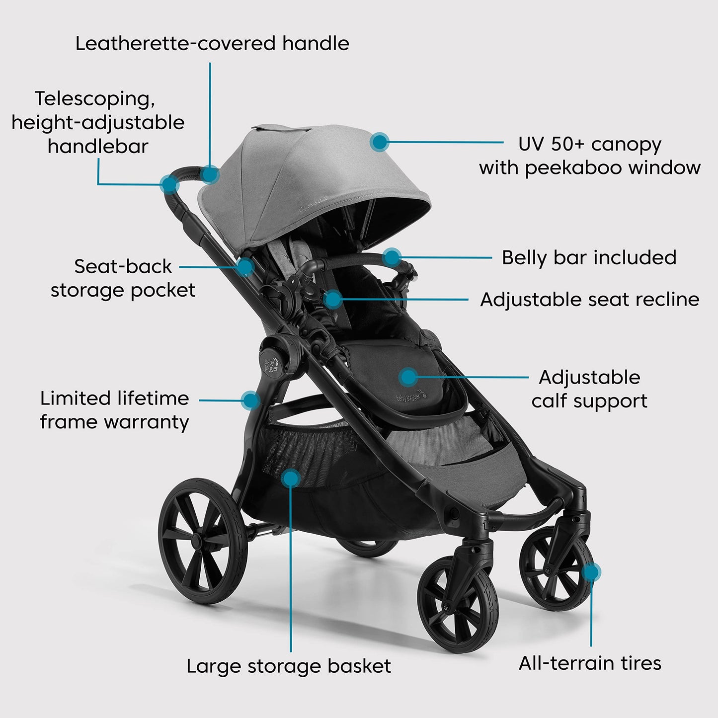 Baby Jogger City Select 2 Single-to-Double Modular Stroller Pike