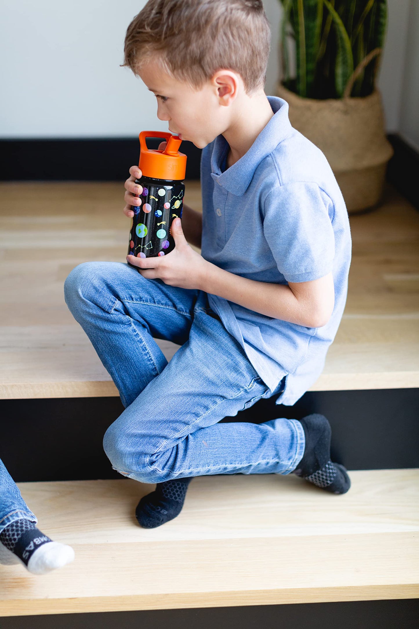 Simple Modern Kids Summit Water Bottle with Straw Lid | 14oz Stainless Steel Cup Insulated Tumbler Tumbler for Toddlers, School