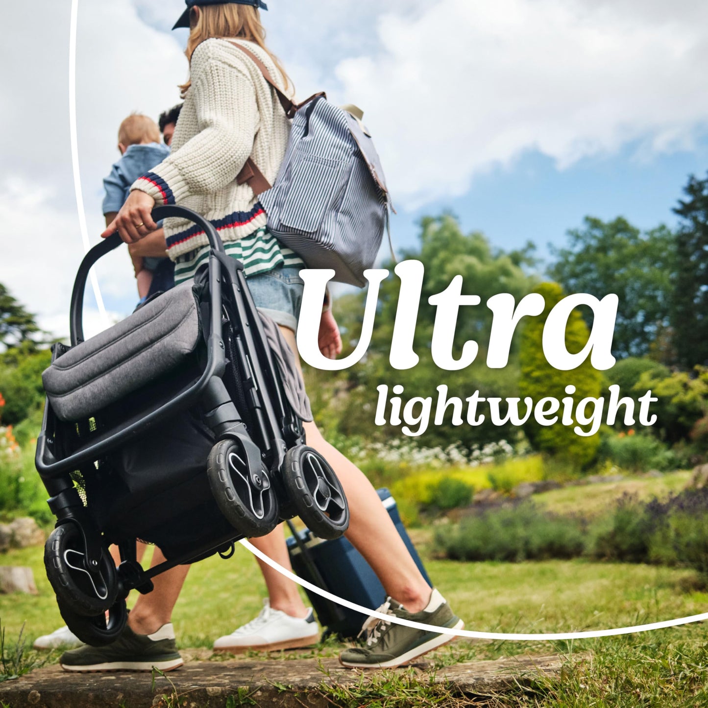 Graco Ready2Jet Compact Stroller – Overhead Friendly Compact Travel Stroller with Automatic Fold, Kingston