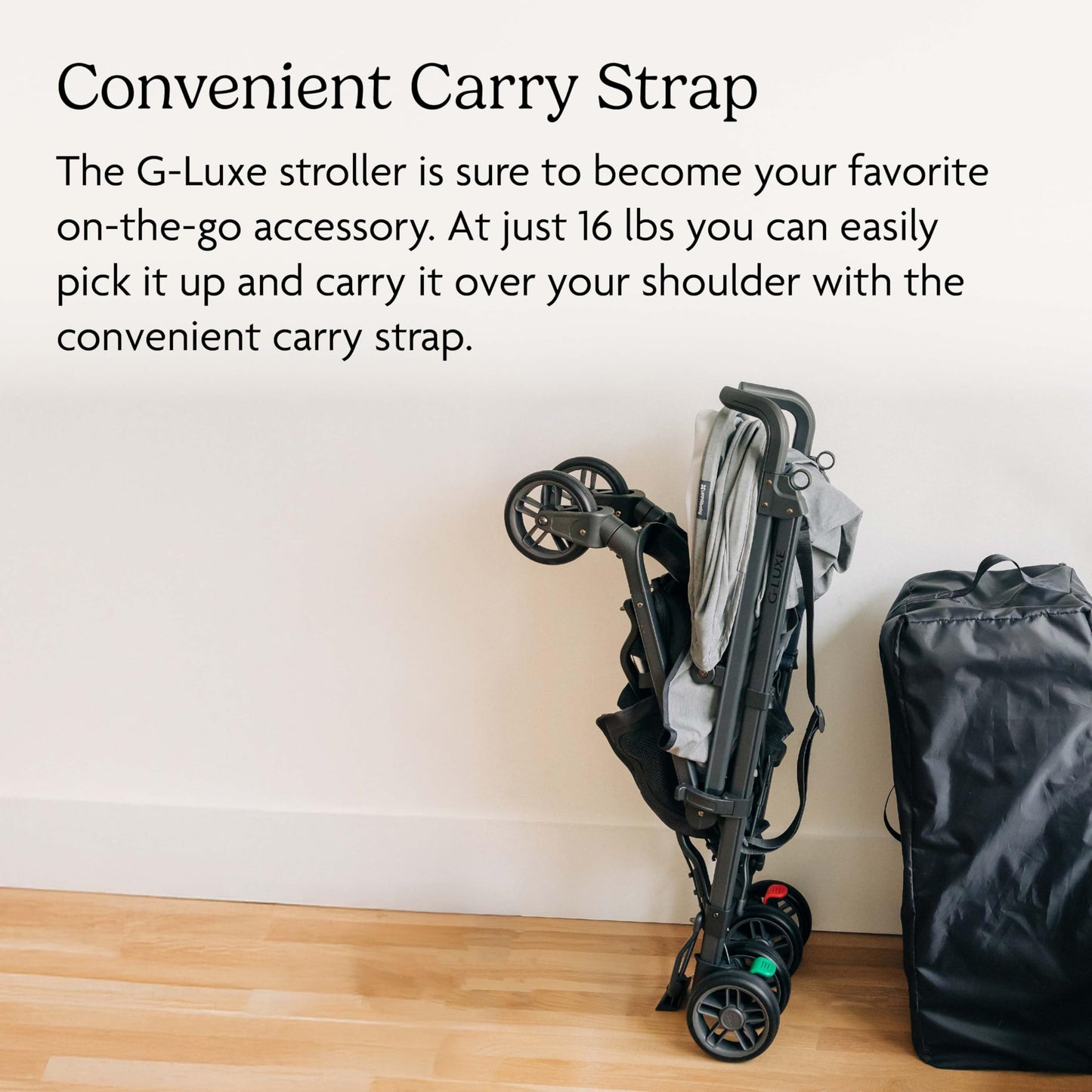 UPPAbaby G-Luxe Umbrella Stroller/Lightweight Design for Easy Travel/One-Step Fold + Recline/XL Basket + Canopy/Cup Holder Included/Jake (Charcoal/Carbon)