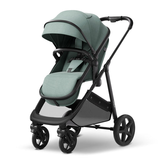 Mompush Wiz 2 in 1 Baby Stroller with Bassinet Mode, Convertible Infant Stroller for Newborn and Toddler with Reversible Seat and Large UPF 50+ Canopy
