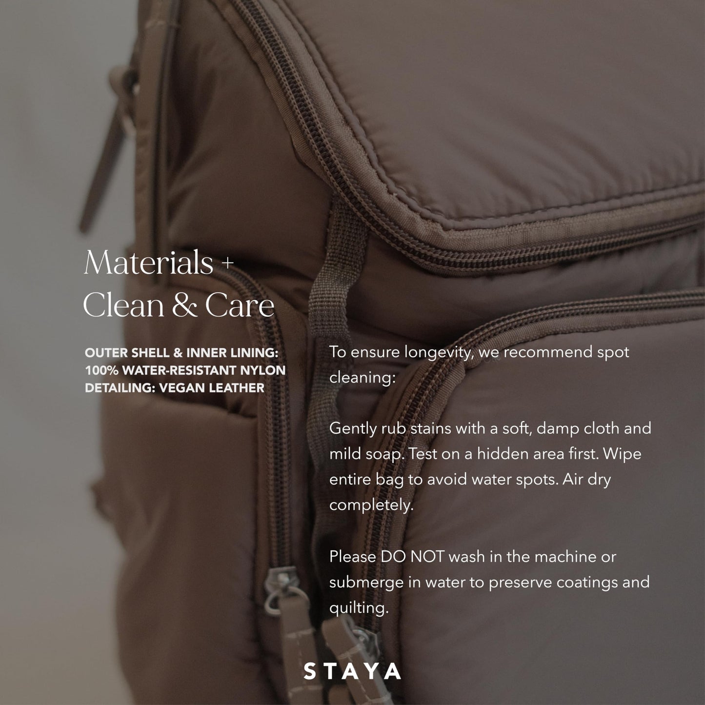 Staya Cloud Diaper Bag Backpack — Spacious Baby Bag with Removable Diaper Caddy, Insulated Bottle Pockets, Stroller Strap & Crossbody Convertible, Aesthetic Minimalist Mom Backpack (Taupe)