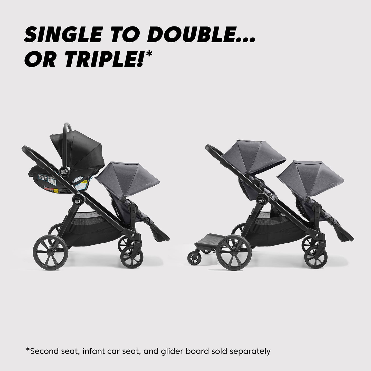 Baby Jogger City Select 2 Single-to-Double Modular Stroller Pike