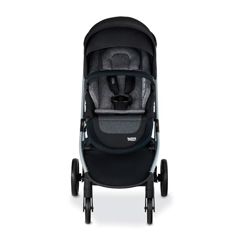 Britax Grove™ Modular Stroller, Lightweight Stroller with CozyFit™ Insert and Bumper Bar, 6 Ways to Ride, SafeWash, Pindot Onyx