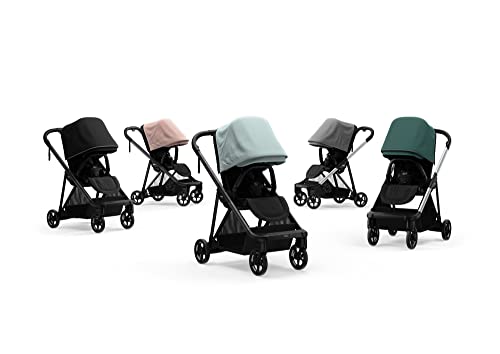 Thule Shine Baby Stroller, Full-Size Stroller Features, Compact and Lightweight Design, Reversible seat, Spacious Storage Basket, Adjustable Leg Rest, Easy one-Hand fold