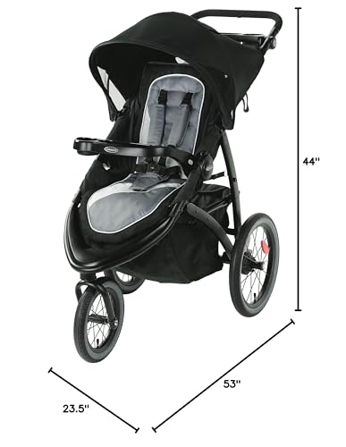 Graco FastAction Jogger LX Stroller - Drive, Convenient One-Hand Fold, ICS Compatible, Ideal for Parents on the Go