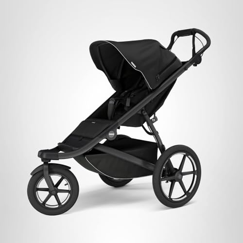 Thule Urban Glide 3 Single Child All-Terrain Stroller, Full-Suspension System, Air-Filled Tires, Upright seat with Adjustable Recline and Built-in legrest