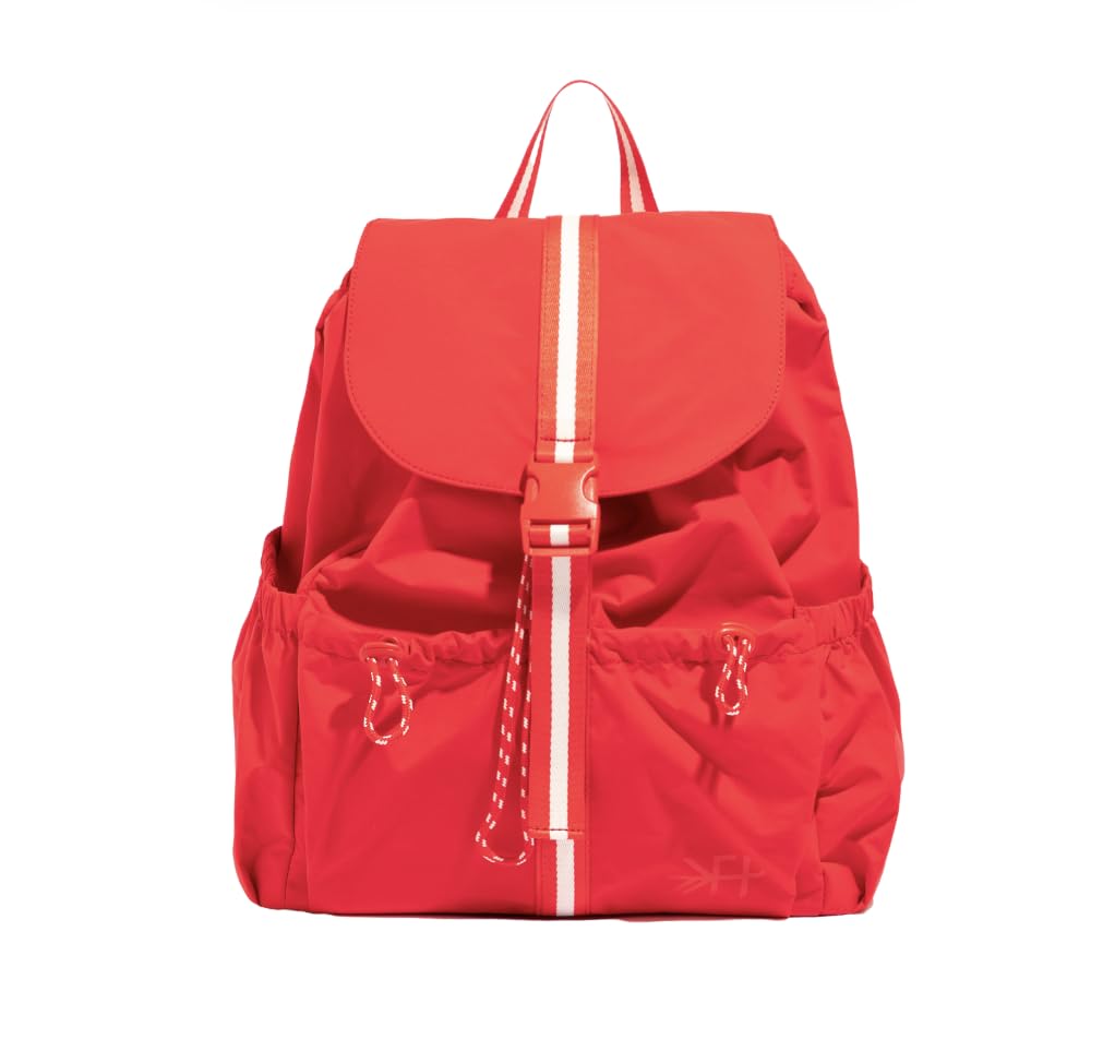 Freshly Picked Motion Drawcord Backpack, Cherry Red