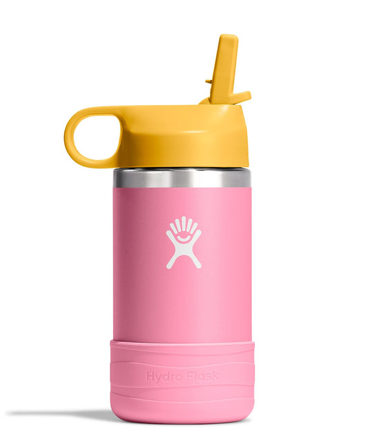 Hydro Flask Kids Water Bottle for School - Stainless Steel and Insulated with Straw Cap - 12 oz