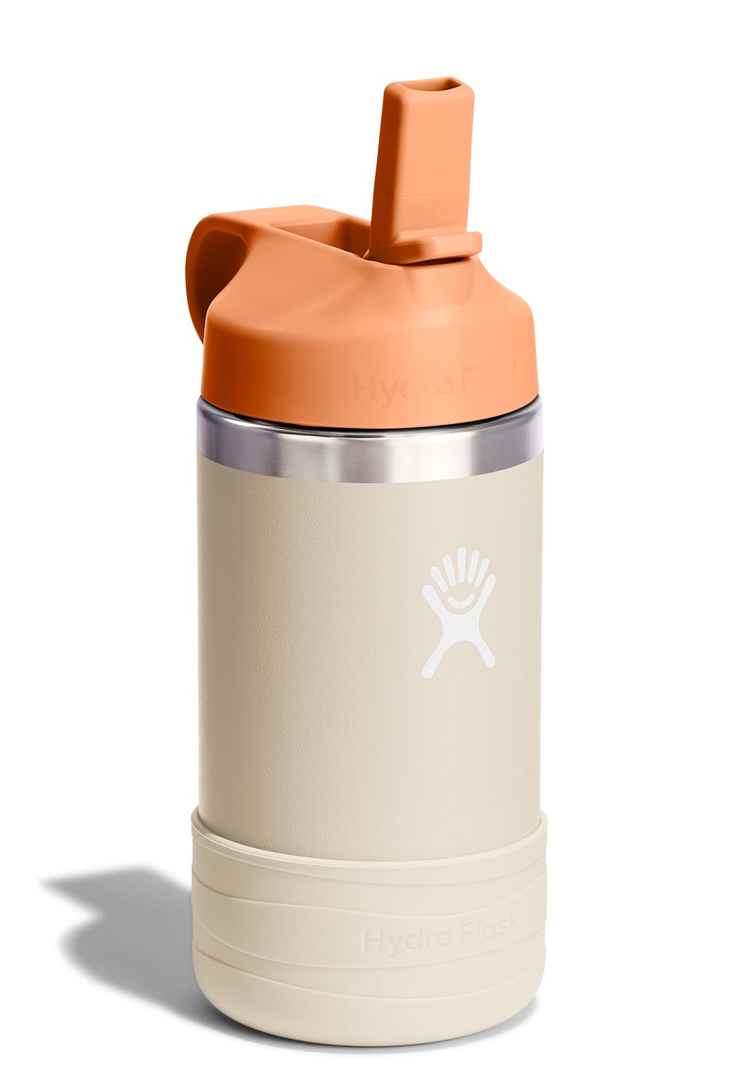 Hydro Flask Kids Water Bottle for School - Stainless Steel and Insulated with Straw Cap - 12 Oz Coconut