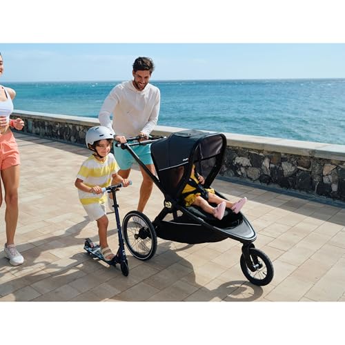 Baby Jogger Bike Trailer - Compatible with City Prix Jogging Stroller, All-Wheel Suspension & Front-Wheel Swivel for Smooth Rides, Seatback and Under-Seat Storage, and Mesh Covering