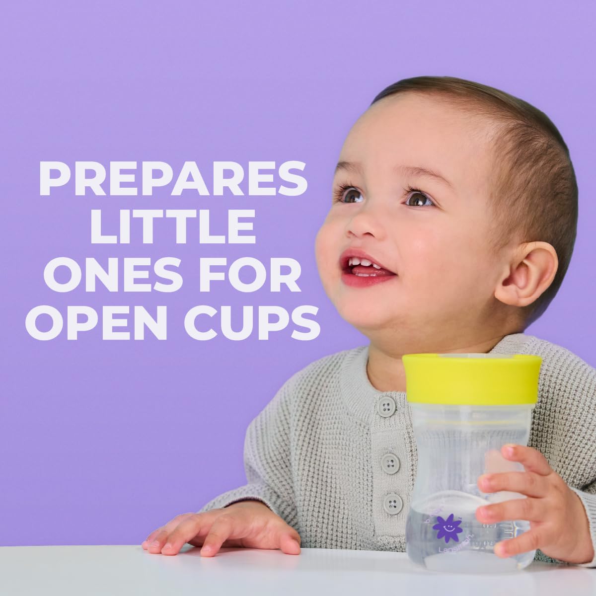 Lansinoh b.box Toddler Training Cup (Ages 12+ Months) | Free-Flow Transition Cup for Toddlers Learning to Drink | BPA-Free, Dishwasher Safe | 8 oz | Cherry Blossom