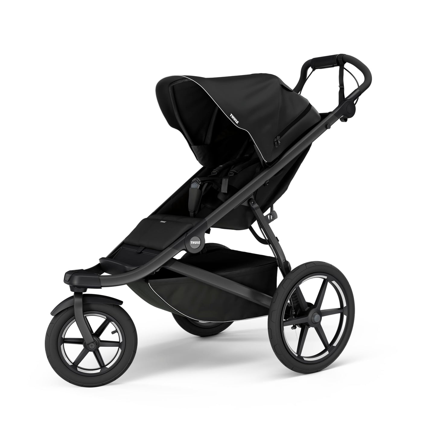 Thule Urban Glide 3 Single Child All-Terrain Stroller, Full-Suspension System, Air-Filled Tires, Upright seat with Adjustable Recline and Built-in legrest, Black