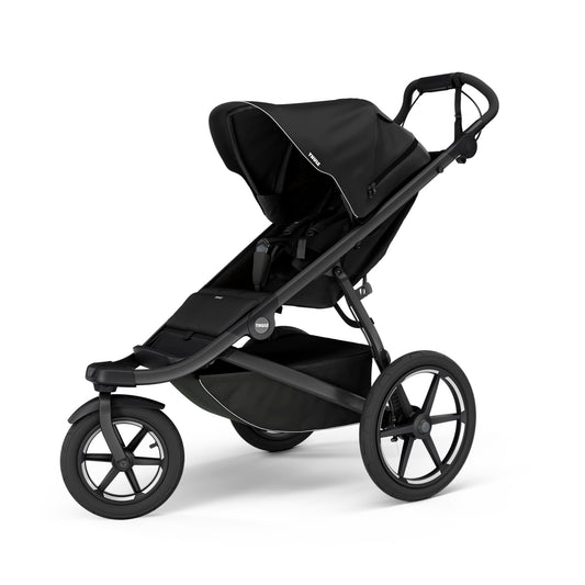 Thule Urban Glide 3 Single Child All-Terrain Stroller, Full-Suspension System, Air-Filled Tires, Upright seat with Adjustable Recline and Built-in legrest, Black