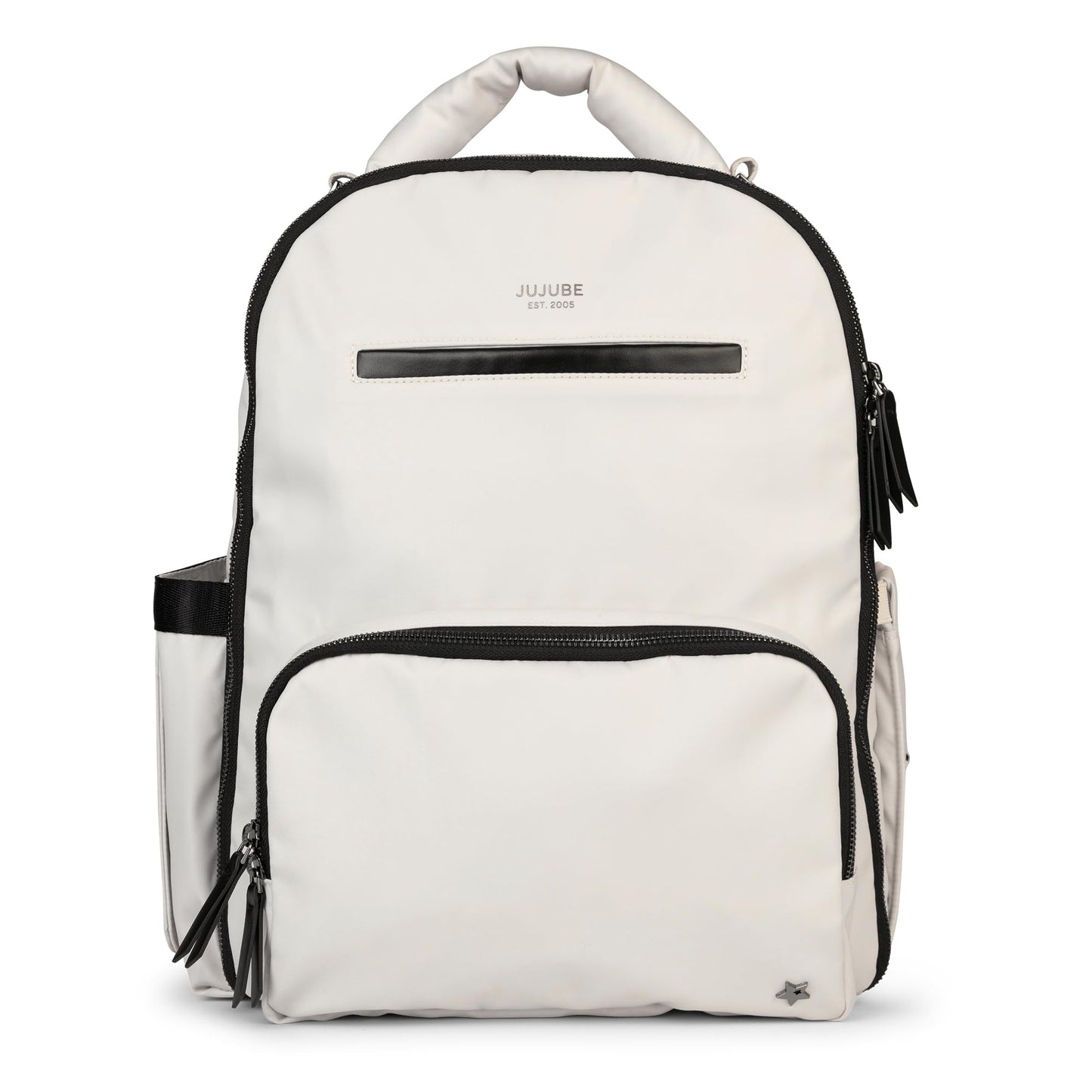 JuJuBe x Witney Carson - New Classic Diaper Bag Backpack with Portable Changing Pad, Stroller Straps, Large Travel Backpack, Carrying Baby Bottles, Wipes, Diapers, Cloud, Mothers Day Gift