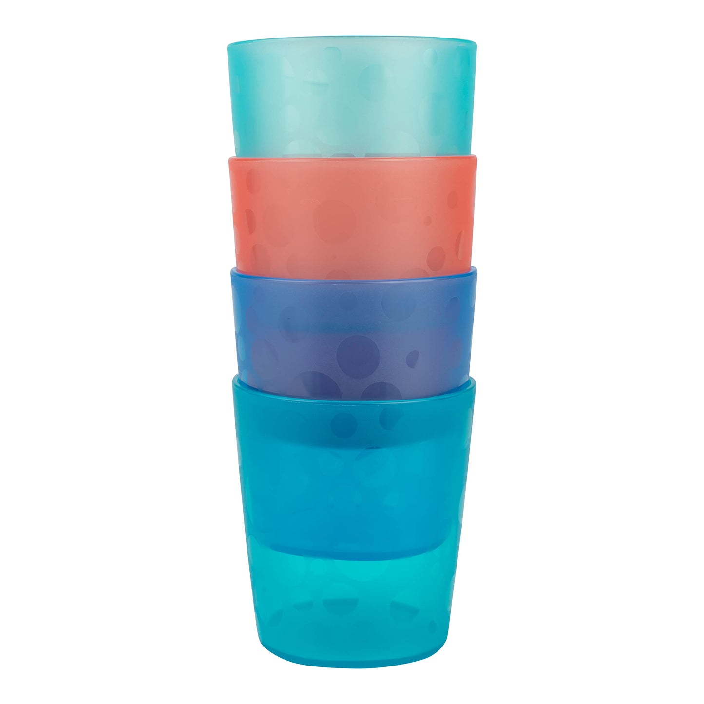 Dr. Brown's Toddler Tumblers, Stackable Open Training Cups, BPA-Free, 18m+, 4-Pack