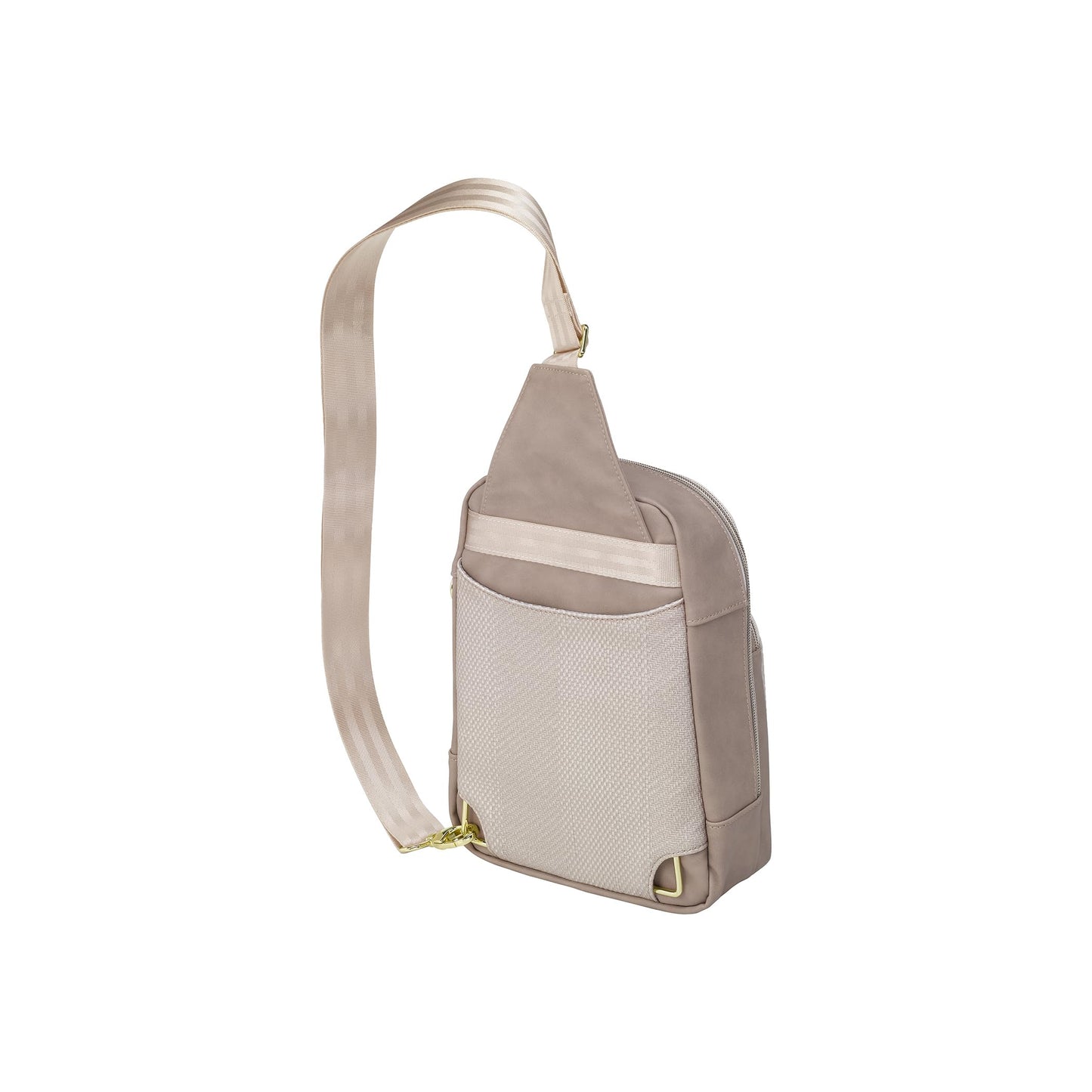 Petunia Pickle Bottom Criss-Cross Sling Bag, Crossbody for Women and Men, Adjustable Straps for a Custom-Fit, Spacious Main Pocket, Perfect for Travel & Everyday Use (Grey Matte Cable Stitch)