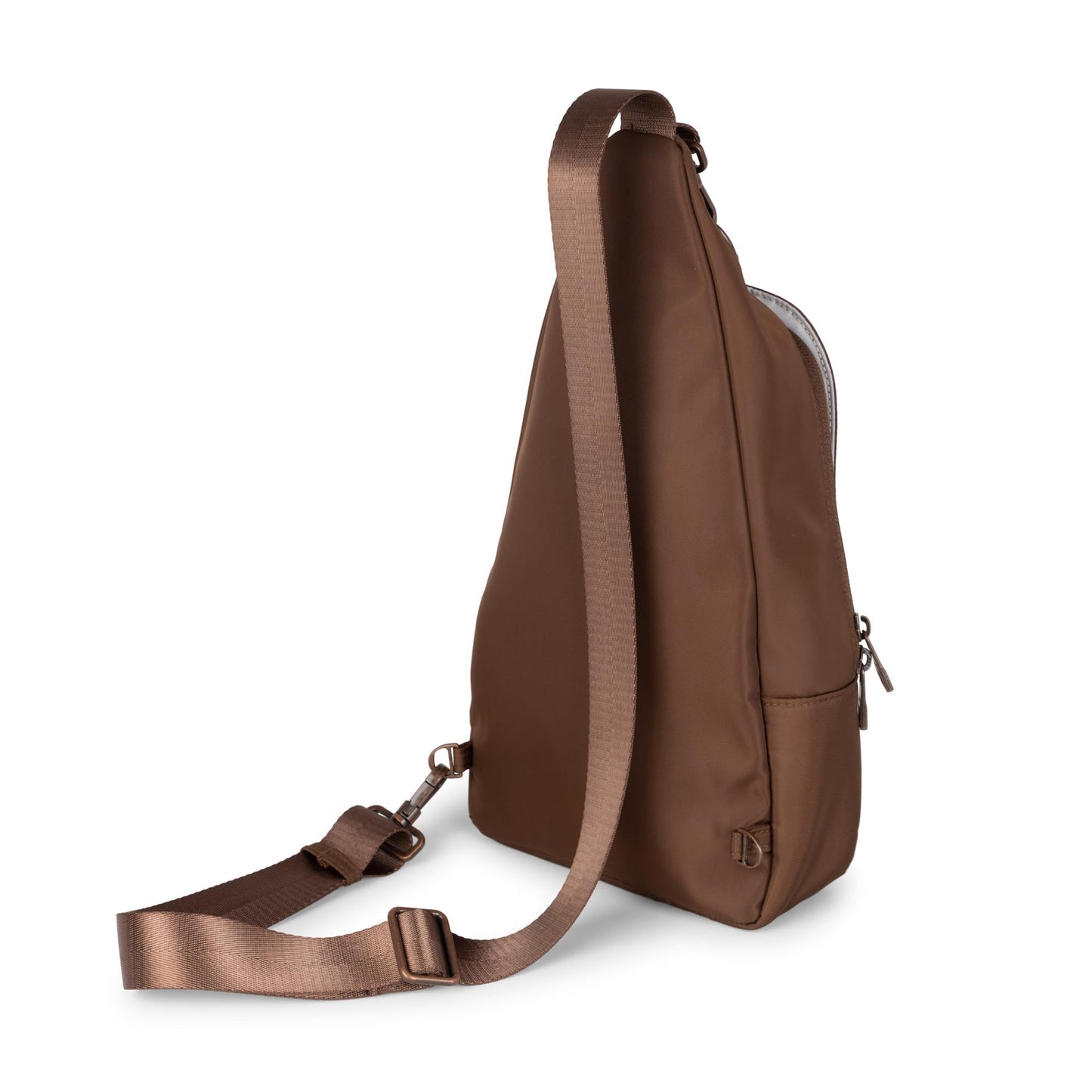 JuJuBe Crossbody Sling Bag Purse, Small Crossbody Bags for Women, Chest Daypack or Diaper Bag for Travel with Multiple Pockets, Adjustable Straps, Lightweight, Water Repellent Exterior, Espresso
