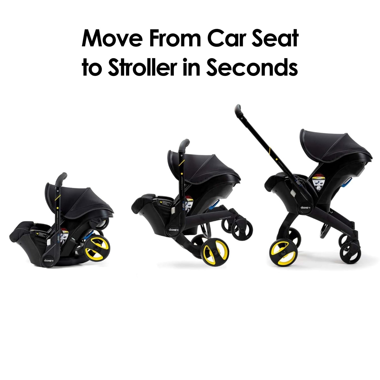 Doona Car Seat & Stroller, Midnight Edition - All-in-One Travel System