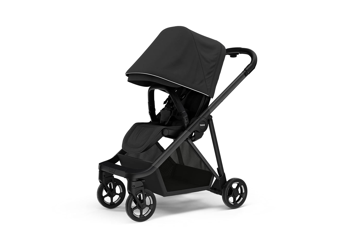 Thule Shine Baby Stroller, Full-Size Stroller Features, Compact and Lightweight Design, Reversible seat, Spacious Storage Basket, Adjustable Leg Rest, Easy one-Hand fold