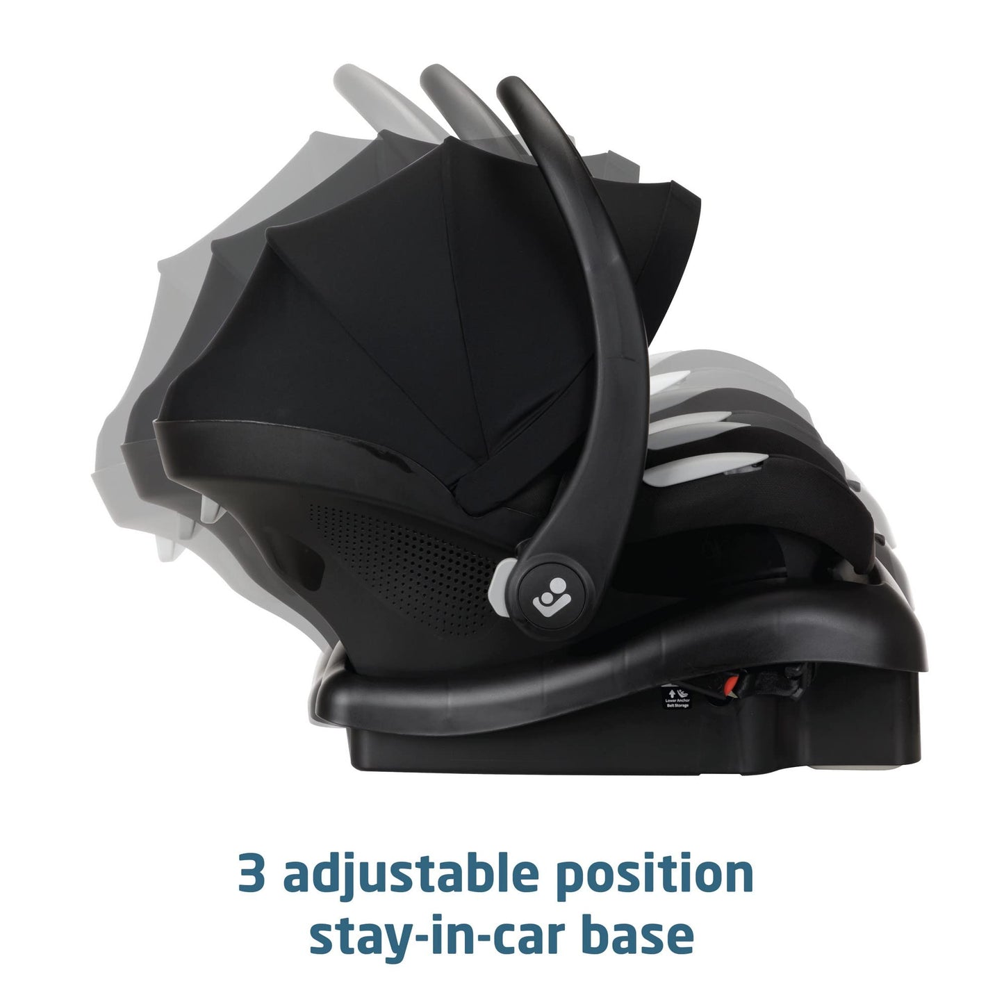 Maxi-Cosi Gia XP Luxe Travel System Stroller and Car Seat, Nimble 3-Wheel Maneuverability, All-Terrain Tires, Front-Wheel Suspension, Midnight Black