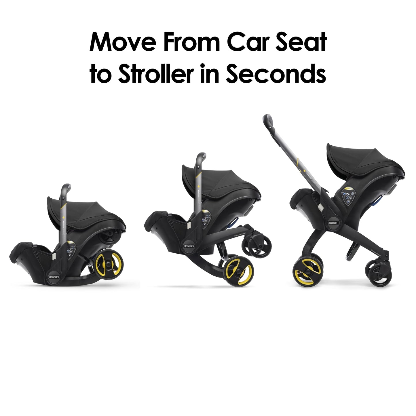 Doona Car Seat & Stroller, Nitro Black - All-in-One Travel System