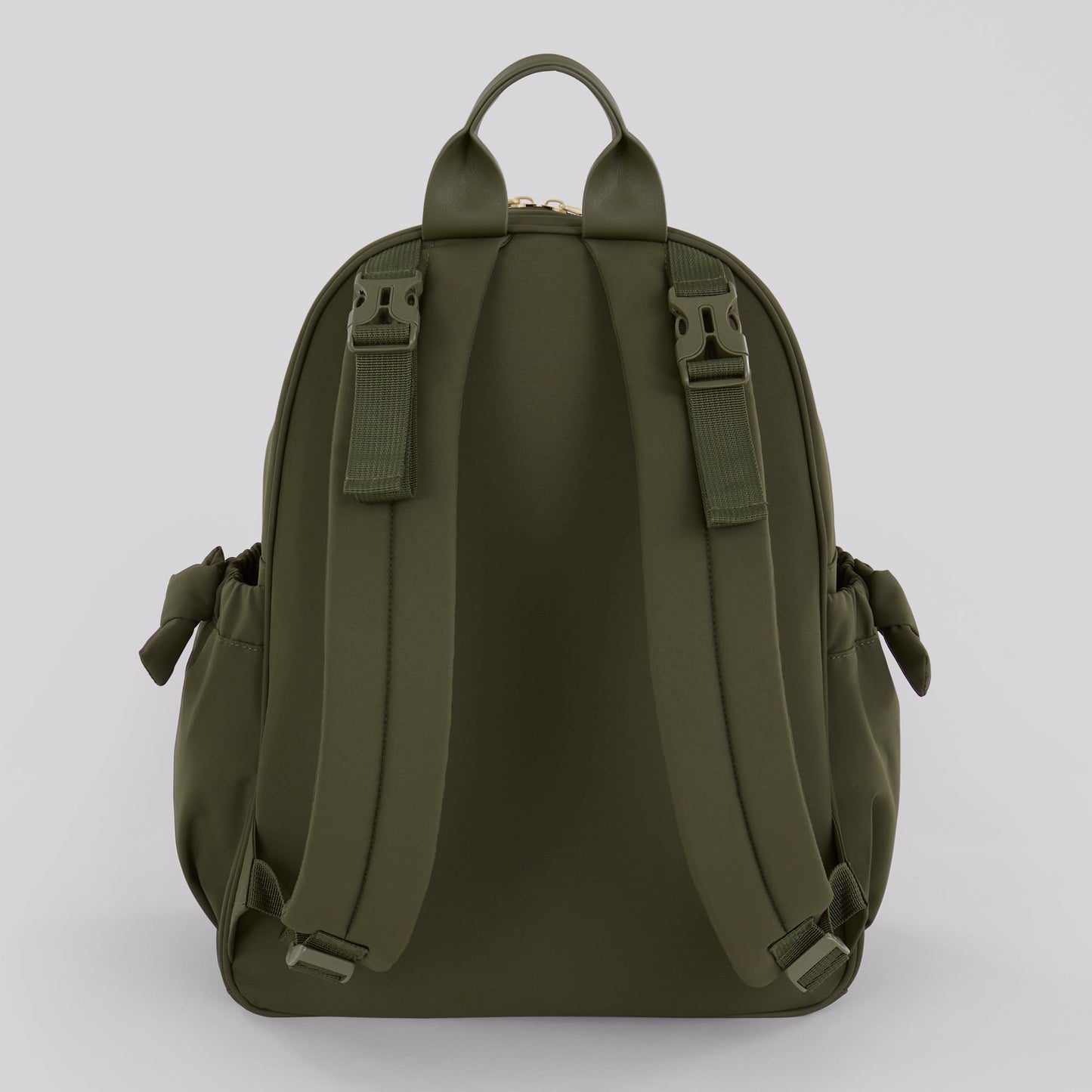 Motherhood Gathered Pocket Backpack Diaper Bag Diaper Backpack - Large Capacity Baby Bag for Travel, Waterproof with Insulated Pockets & Changing Pad & Stroller Straps, Olive