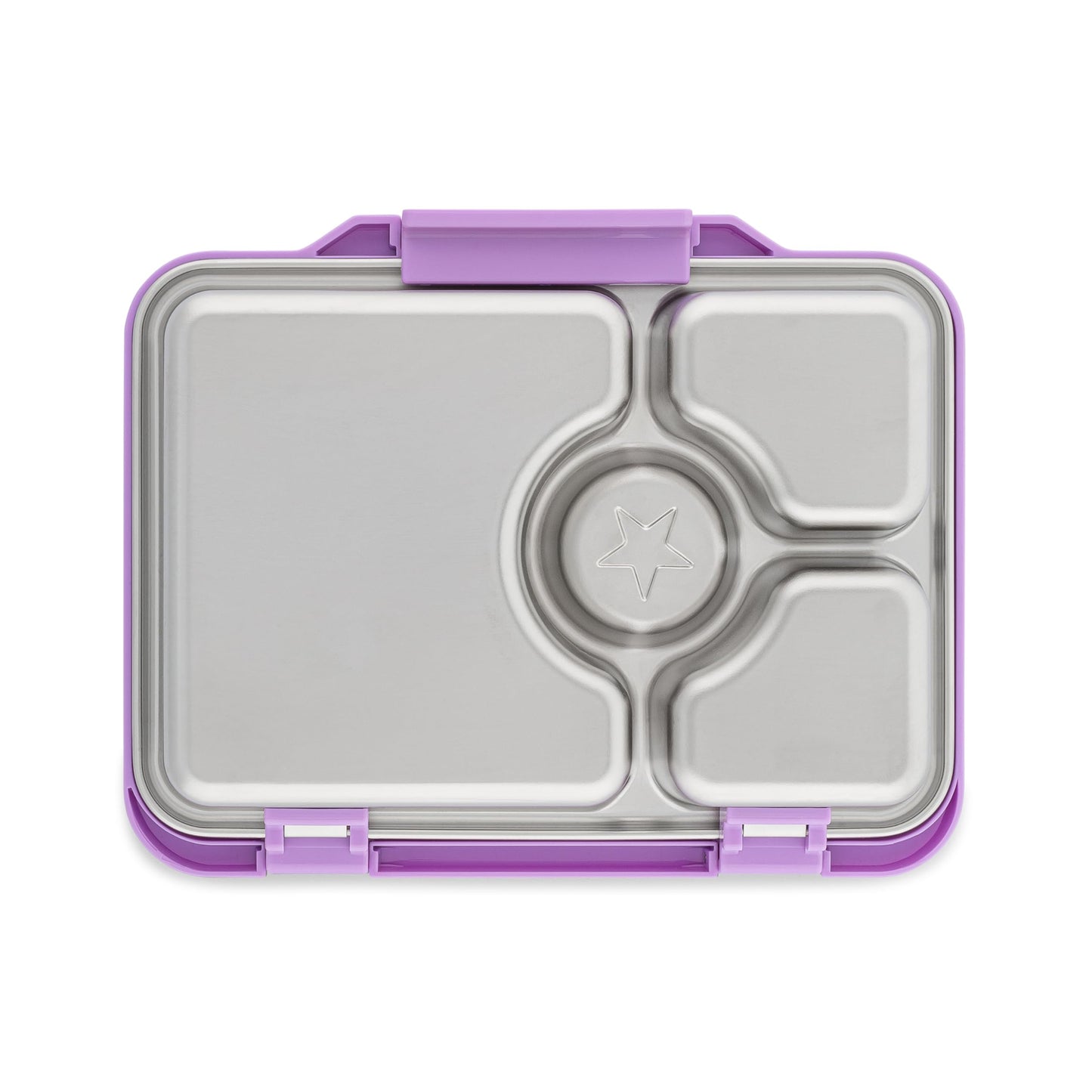 Yumbox Prêt Leakproof Stainless Steel Bento Lunch Box, 3.4 Cup Healthy Portion Size for Balanced Eating – Durable Lunch Container for Sandwiches & Snacks (Lavande Purple)