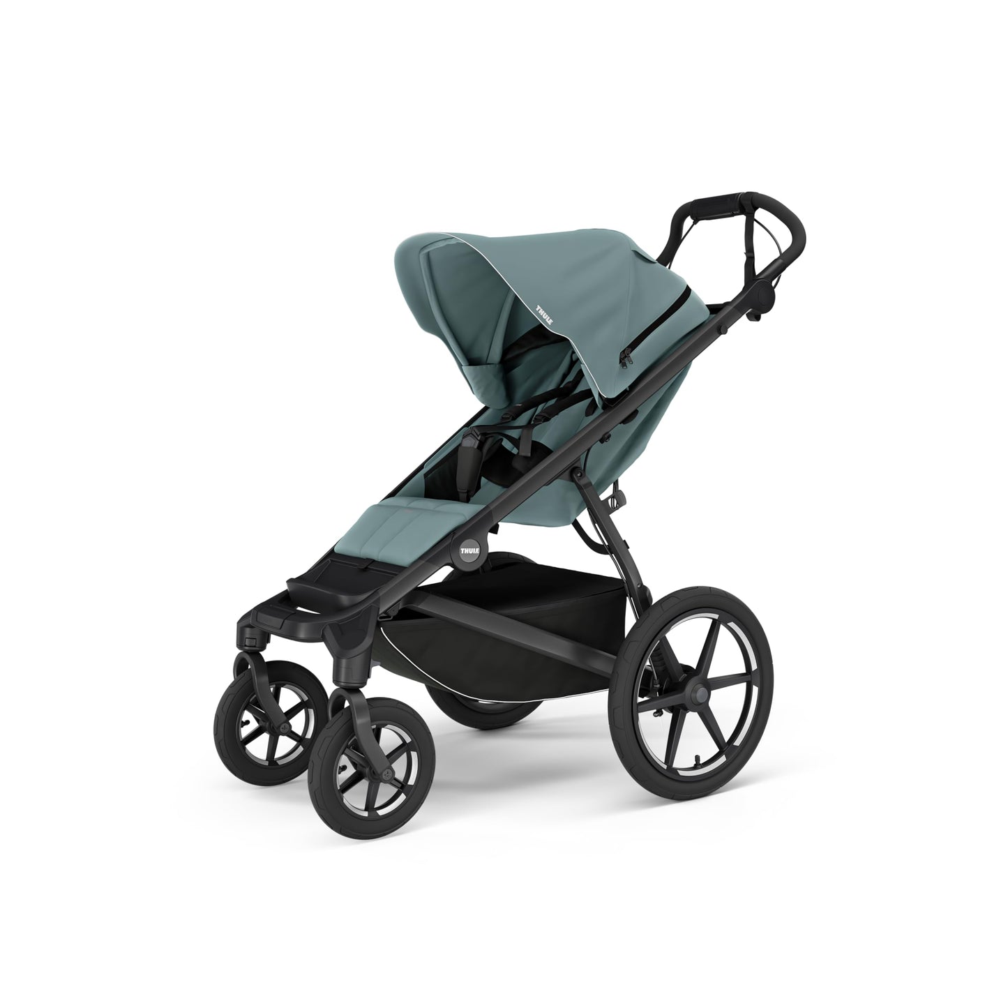 Thule Urban Glide 4-Wheel Single Child All-Terrain Stroller, Full-Suspension System, Air-Filled Tires, Upright seat with Adjustable Recline and Built-in Leg Rest, Baby Stroller