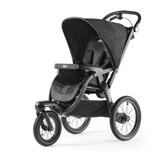 Chicco TRE Jogging Stroller, All-Terrain Stroller, Compatible with Chicco Infant Car Seats (not Included), Baby Travel Gear | Galaxy/Black
