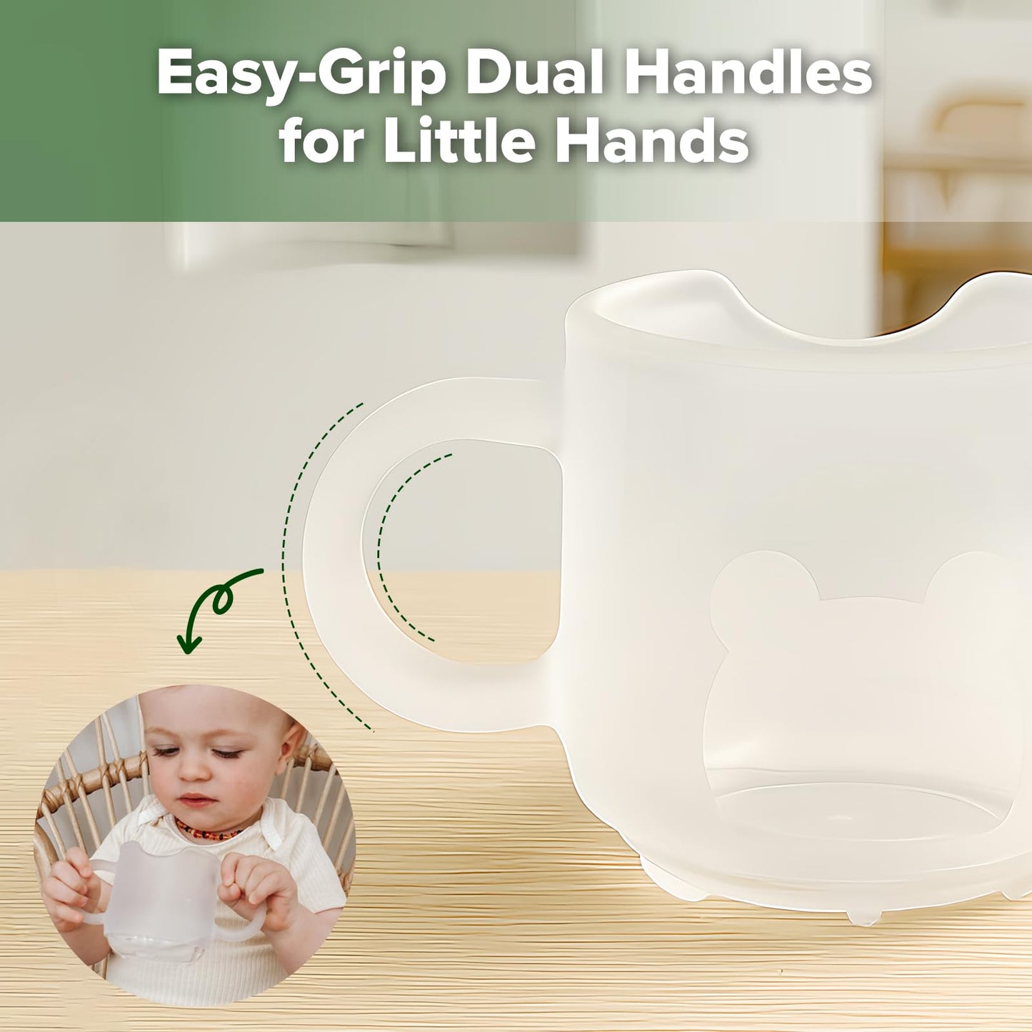 haakaa Silicone Toddler Cups, BPA Free Drop-proof Training Cups for Baby 6 Months+, 5 Ounce