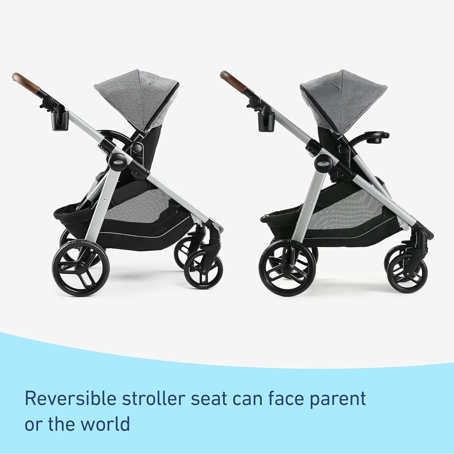 Graco Modes Nest2Grow Baby Stroller, Slide2Me Adjustable Seat, 4 Modes of Use Capability from Infant Car Seat Carrier to a Double Stroller, Maison