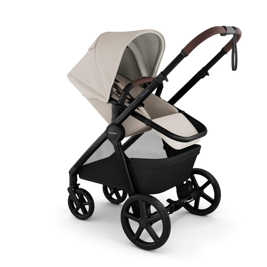 Mompush Ultimate 3 Full Size Stroller for Infant to Toddler - All-Terrain PU Tires with Full Suspension, Reversible Extendable Seat, Adjustable Handle, One-Second Fold, Car Seat Compatible